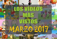 Los 10 vídeos infantiles para niñas y niños gratis más vistos en marzo-2017