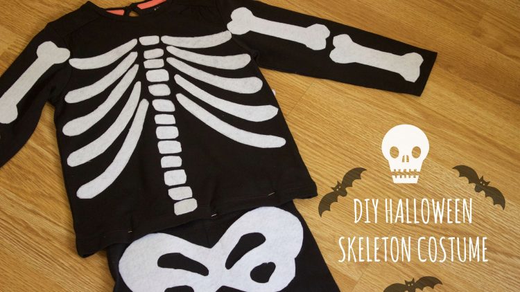 Cómo hacer un disfraz de esqueleto – Skeleton Costume – DIY