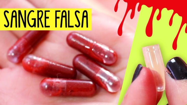 Cápsulas de sangre falsa comestible y otras ideas para Halloween