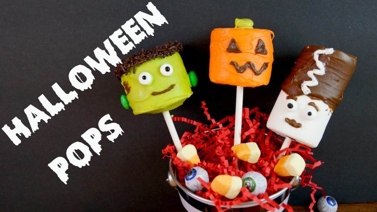 Paletas de bombón y chocolate para Halloween / Recetas infantiles